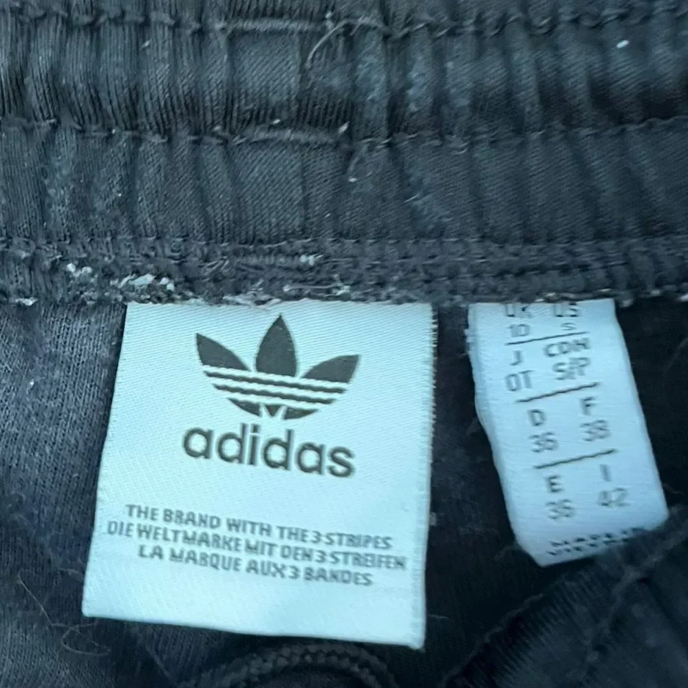 Adidas Black & White Stripe Track Pants
